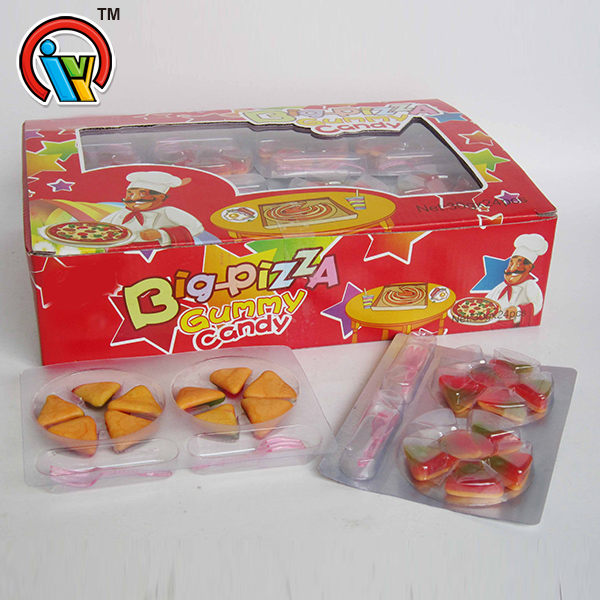 pizza shape chewing gummy candy