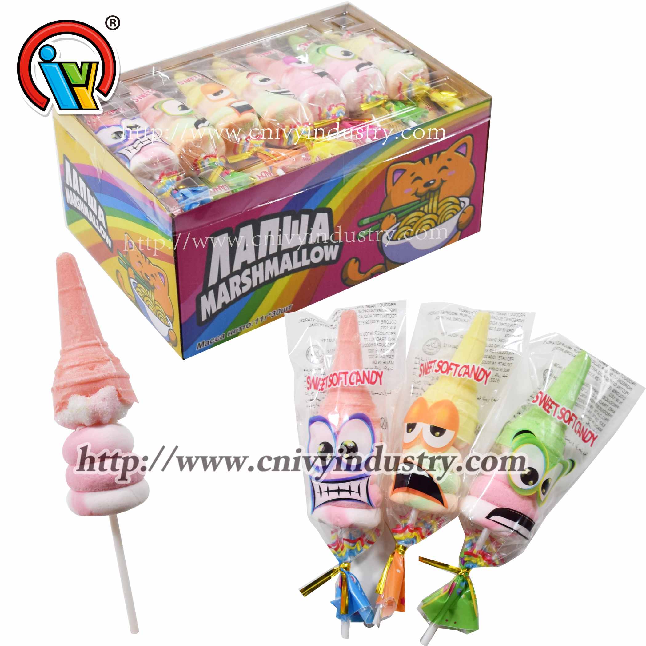marshmallow lollipop candy