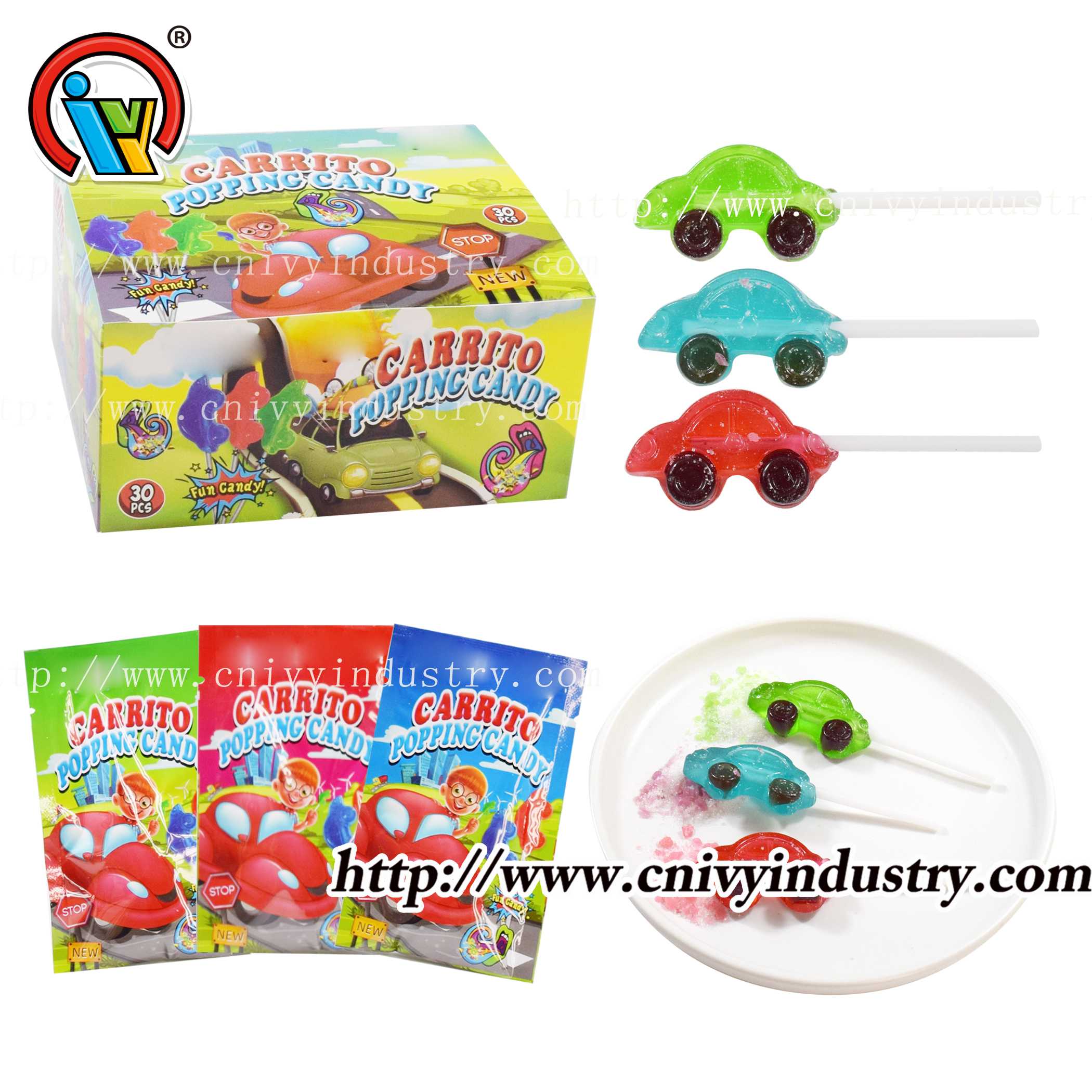 pop rock candy lollipop candy supplier
