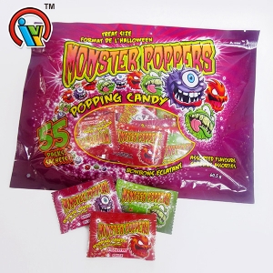 monstruo mágico reventar sabores dulces de frutas dulces