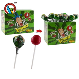 ¡nuevo! caramelo con sabor a fruta dulce piruleta con goma de mascar