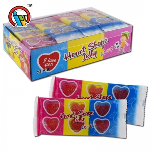 forma de corazón dulce caramelo gomoso