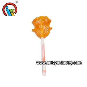 Lollipop Fluorescencia De Rosa Con Caramelos Popping