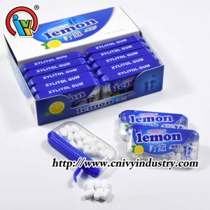 caramelo de tableta sin azúcar con sabor a limón