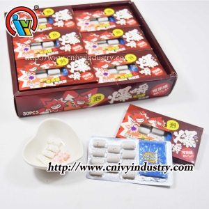 Wholesale goma de goma de burbujas con caramelo de popping