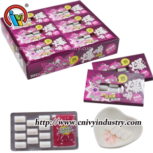 Wholesale goma de goma de burbujas con caramelo de popping