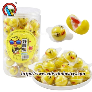 Candy de chicle de burbujas llenos de atasco líquido