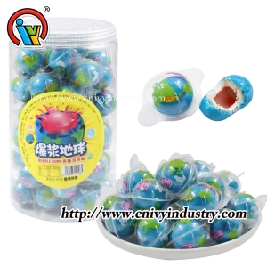 Candy de chicle de burbujas llenos de atasco líquido
