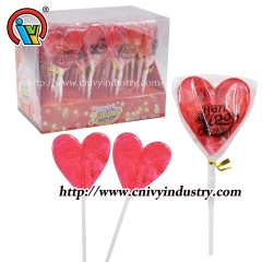 heart shape lollipop candy