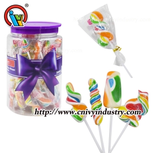 Candy duro de lollipop de diferentes formas