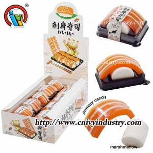 Sushi de caramelo gomoso con caramelo suave de malvavisco