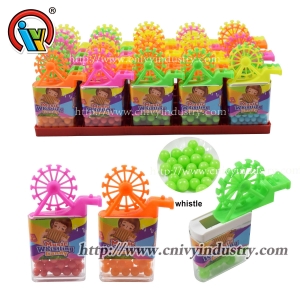 Juguete de silbato de juguete Wndmill con dulces al por mayor