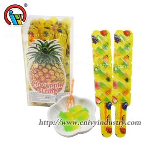 Caramelo gomoso fabricante de dulces gomosos de fruta de piña