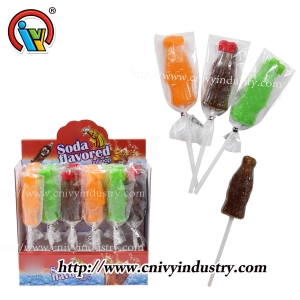 Caramelo gomoso piruleta cola forma de caramelo
