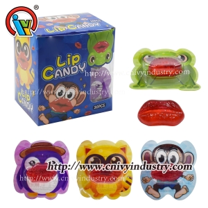 Caramelo gomoso caramelo gomoso de gelatina con forma de labios