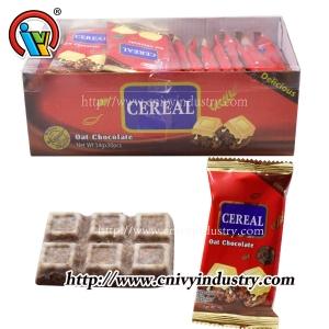 Barra de chocolate con leche de avena para halal