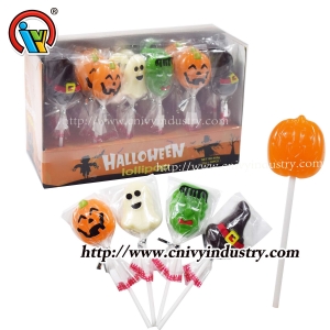 caramelo duro de piruleta de halloween
