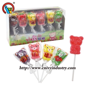 oso forma jalea gomoso piruleta caramelo
