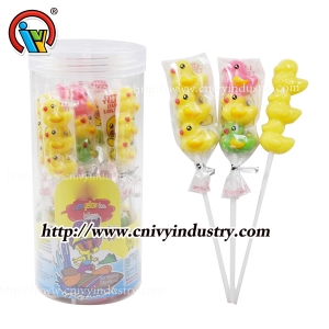 Dulce de caramelo de piruleta con forma de animal