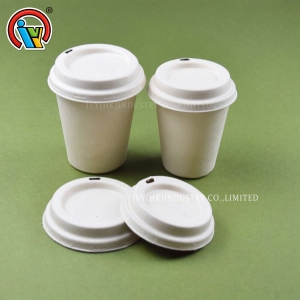 Tazas de café biodegradables con tapas