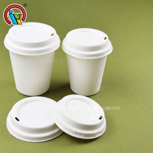 Tazas de café biodegradables con tapas