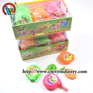 Rollo de chicle con doble caja expositora