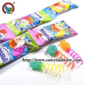 Venta caliente roca papel tijeras primavera caramelo piruleta caramelo