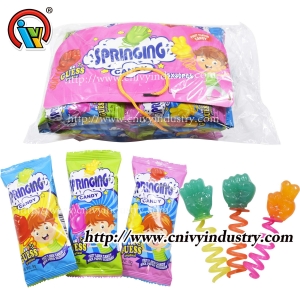 Venta caliente roca papel tijeras primavera caramelo piruleta caramelo