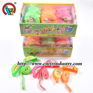 Rollo de chicle con doble caja expositora