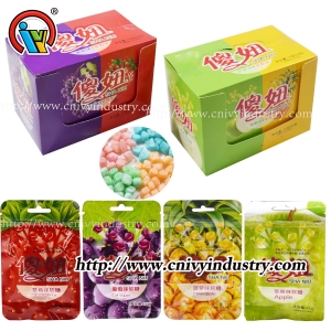 Caramelo de goma masticable con sabor a fruta agridulce
