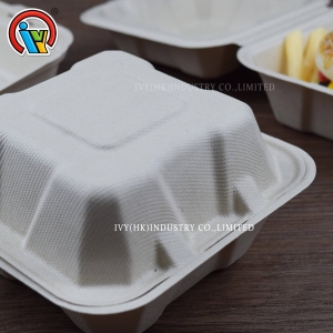Caja de hamburguesas biodegradable ecológica
