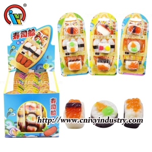 Aperitivos japoneses, comida, sushi, gomitas, dulces.