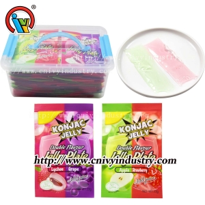 Caramelo de gelatina con sabor a fruta 2 en 1