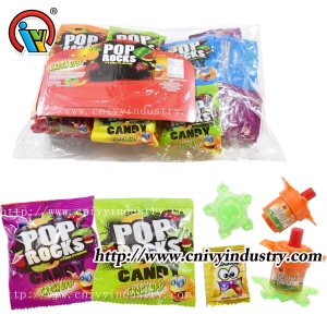 Peonza de torsión con caramelos Pop Rocks