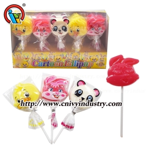 Fábrica de caramelos con forma de piruleta de animales