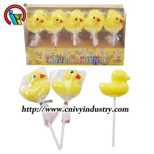 Proveedor de caramelos de piruleta con forma de pato