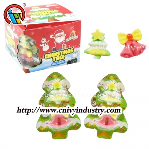 Caramelos gomosos de frutas de árbol de Navidad